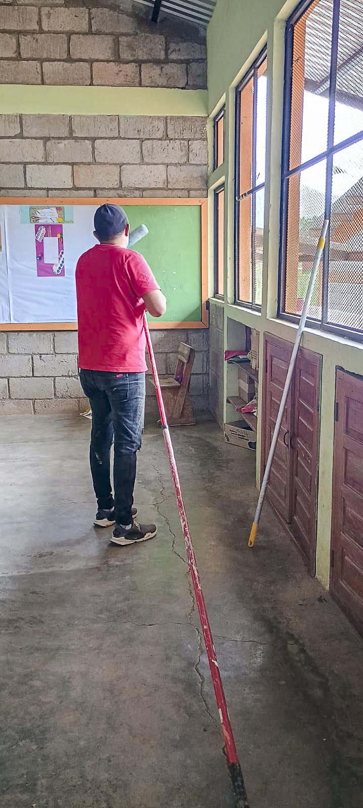 July 2025 - Painting Classrooms at the School