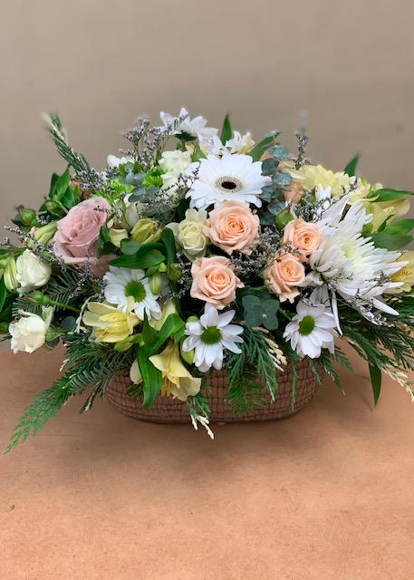 Rose and Orchid Bouquet Tied