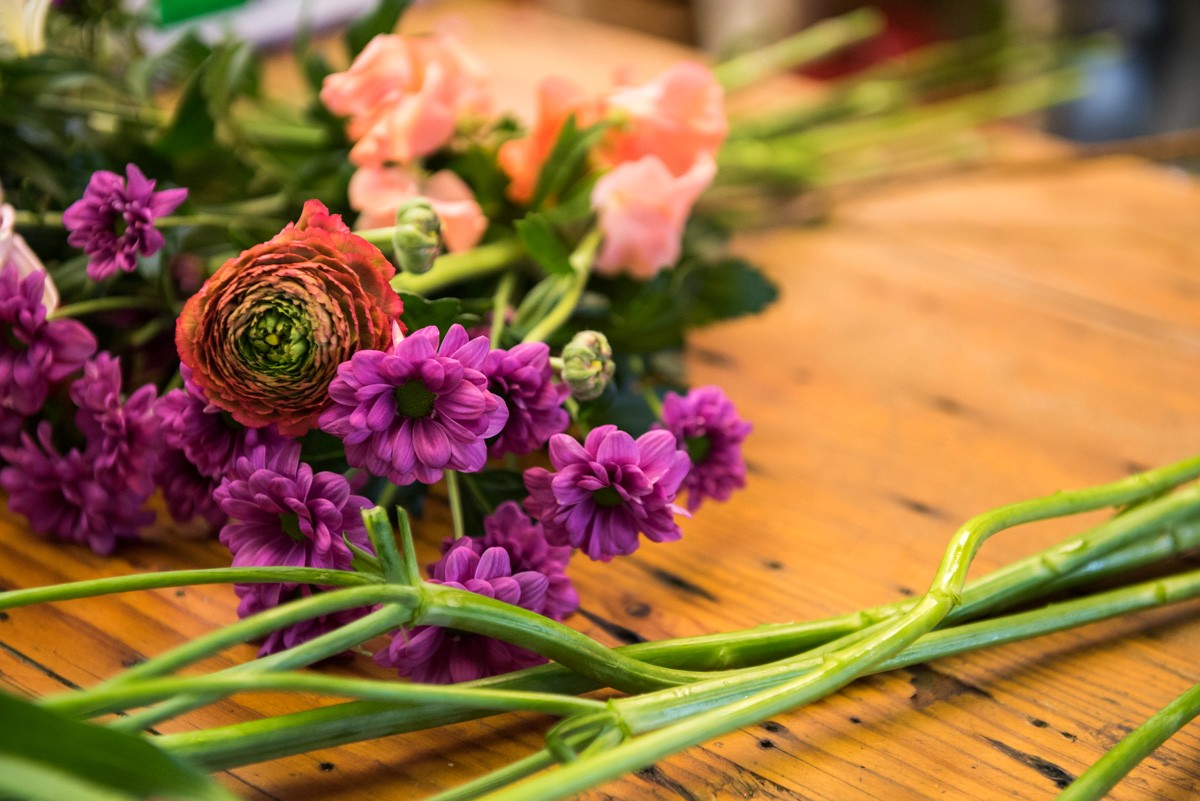 Victorian Posy and Miniature Vase Arrangement