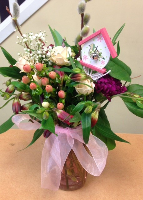 Mason Jar Flower Arrangement